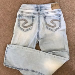 Silver Suki jeans.Size 27/32